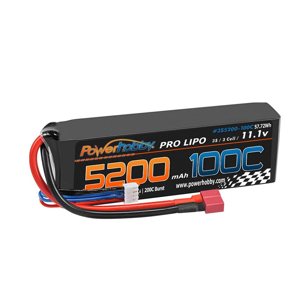 Powerhobby 3s 11.V 5200mah 100C - 200C Lipo Battery w Deans Plug - PowerHobby