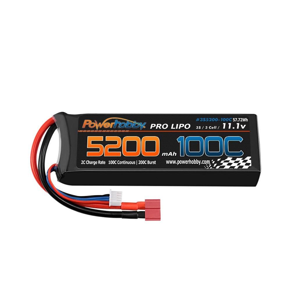 Powerhobby 3s 11.V 5200mah 100C - 200C Lipo Battery w Deans Plug - PowerHobby