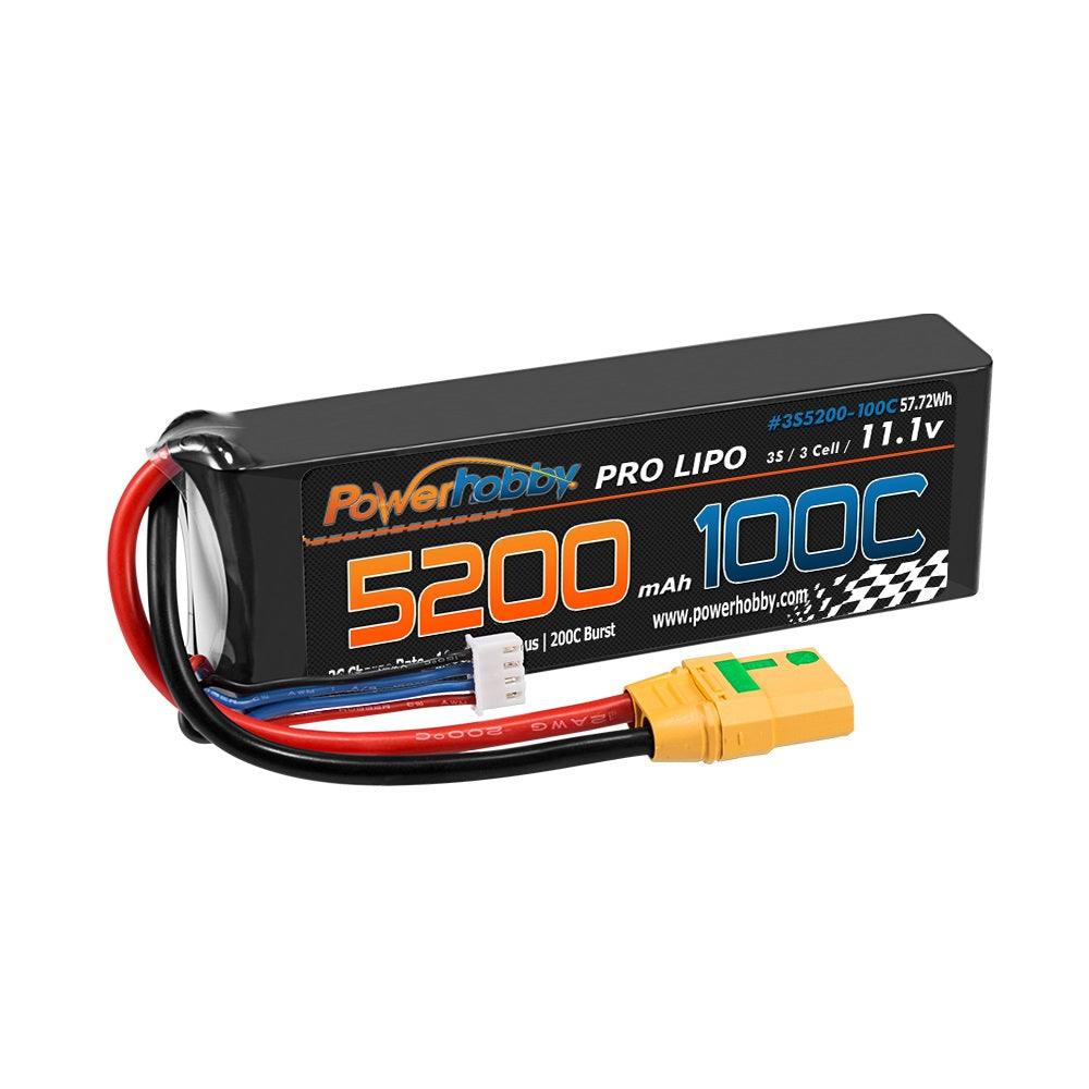 Powerhobby 3s 11.V 5200mah 100C - 200C Lipo Battery w XT90 Plug - PowerHobby