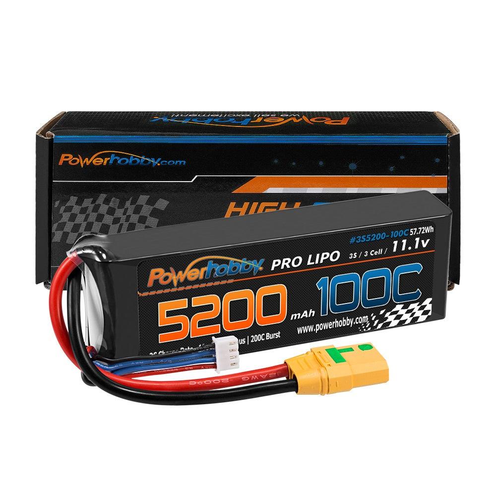 Powerhobby 3s 11.V 5200mah 100C - 200C Lipo Battery w XT90 Plug - PowerHobby