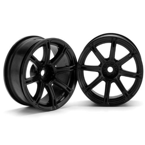 HPI Racing 3307 Work Emotion XC8 Wheel 26mm 6mm Offset Black(2) Sprint 2 / Nitro RS4 - PowerHobby