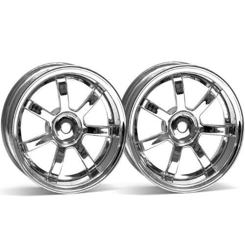 HPI Racing 3318 Rays Gram Lghts 57S-PRO Wheel Chrome 9mm Offset Sprint 2 Nitro 3 - PowerHobby