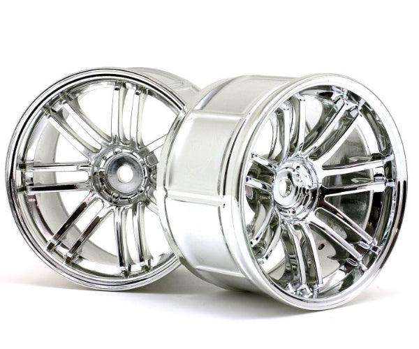 HPI 3342 LP32 Wheel Rays Volkracing RE30 Chrome Wheels (2) Sprint 2 / Nitro 3 - PowerHobby