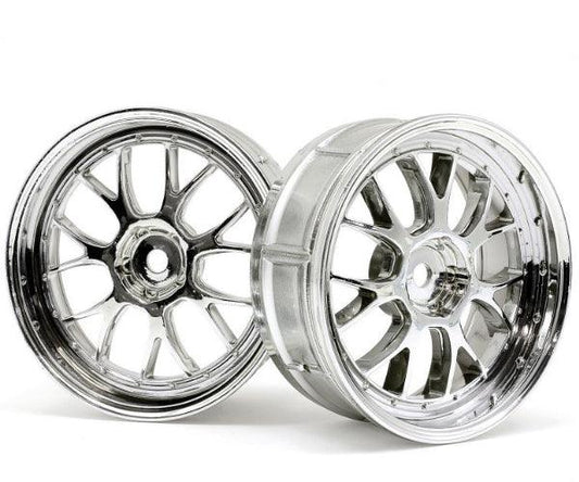 HPI Racing 33459 LP29 LM-R Wheel Chrome (2) Sprint 2 / Nitro RS 4 / E10 - PowerHobby