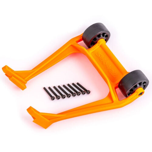 Traxxas 9576T Wheelie Bar Assembled Orange : Sledge - PowerHobby