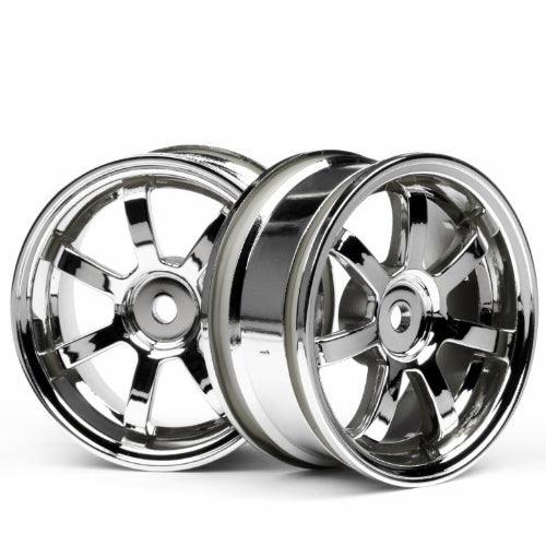 HPI Racing 3574 Rays Gram Lights 57S-Pro 26mm Chrome Wheels (2) Sprint 2 Nitro 3 - PowerHobby