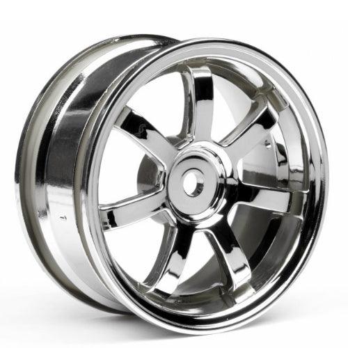 HPI Racing 3574 Rays Gram Lights 57S-Pro 26mm Chrome Wheels (2) Sprint 2 Nitro 3 - PowerHobby