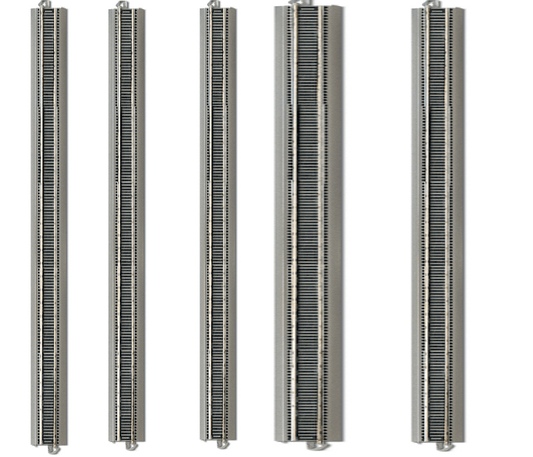 Bachmann 44584 Ho Scale E-Z Train Track Silver/Gray 36" Straight Track 5 Pcs - PowerHobby