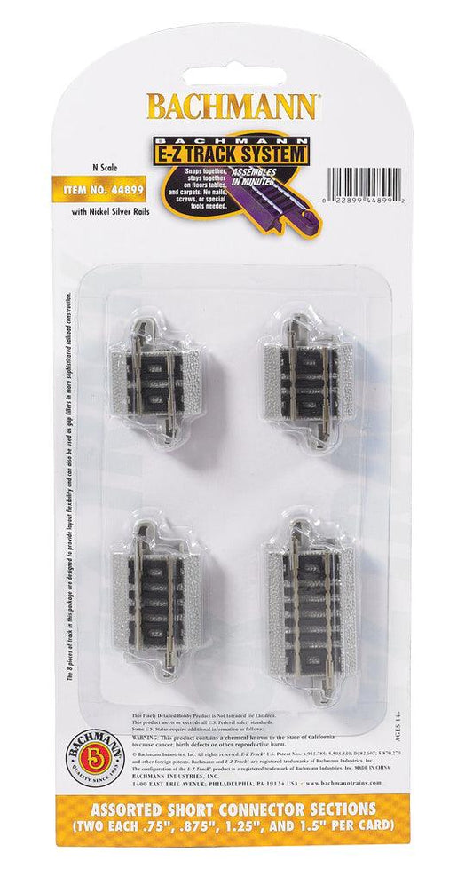 Bachmann 44899 N Scale E-Z Short Connections Track (8) - PowerHobby