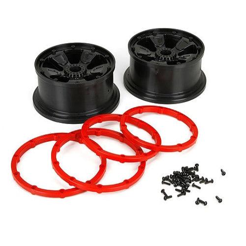 LOSI LOS45005 Wheel / Beadlock / Black (2) 1 / 5 DB XL - PowerHobby