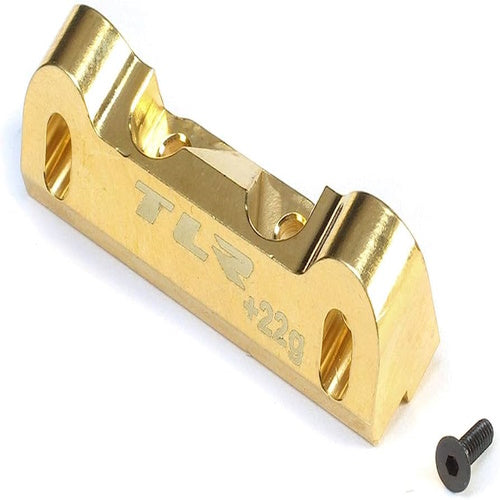 Team Losi Racing TLR334053 Brass Hinge Pin Brace, LRC +22g: 22 5.0 - - PowerHobby