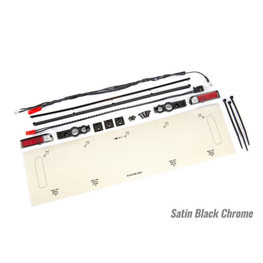 Traxxas 9497A Drag Slash C10 Trim Tail Light Set, Satin Black Chrome - PowerHobby