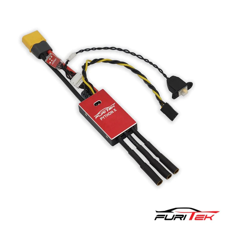 FURITEK 2350 PYTHON X 80A/120A BRUSHED/BRUSHLESS ESC FOR 1/10 RC CRAWLERS W/BT - PowerHobby