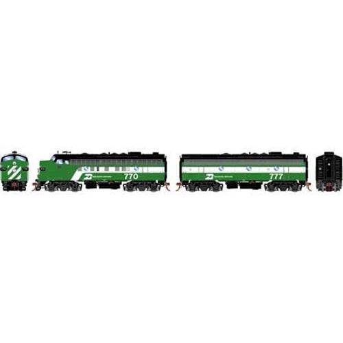 Athearn ATHG19536 HO F9A/F9B w/DCC & Sound BN/Dual Service #770/#777 Locomotive - PowerHobby