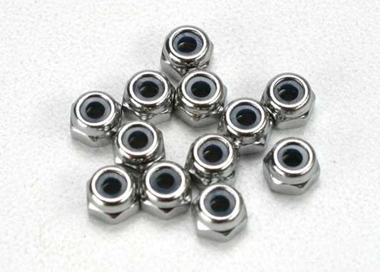 Traxxas 5158 Nylon Locknuts 2.5mm (12) Revo Slayer XO-1 Slash - PowerHobby