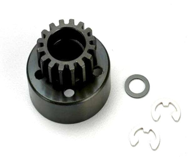 Traxxas 5215 Clutch Bell 15Tooth/Fiber Washer/E-Clip Revo (2) - PowerHobby