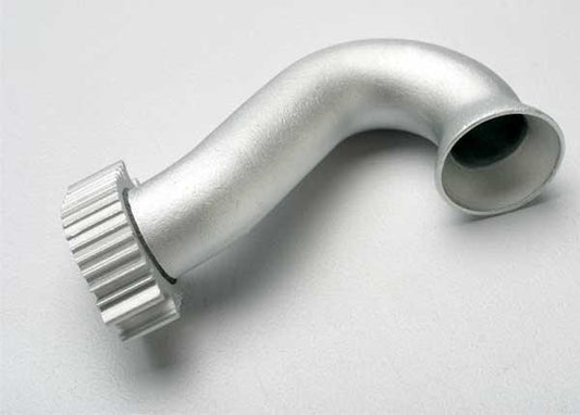 Traxxas 5340 Aluminum Exhaust Header Silver Revo Slayer - PowerHobby