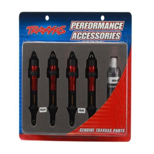 Traxxas 5460R Aluminum GTR Shocks Red (4) Revo/E-Revo/Summit/Slayer/Jato - PowerHobby