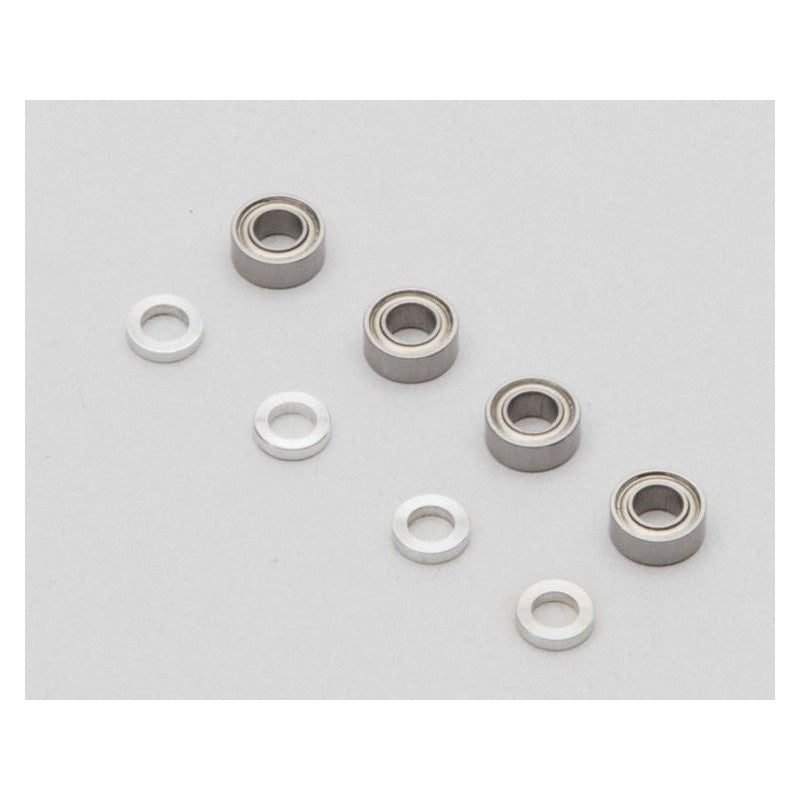 Losi TLR331023 22 Aluminum Bellcrank Bearing & Spacer Set (for TLR331016) - PowerHobby