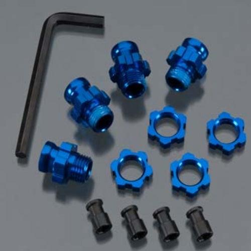 Traxxas 5853X Aluminum 17mm Wheel Adapter Set Stampede Slash Rustler - PowerHobby