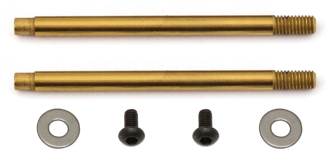 Team Associated 91617 3x23 Shock Shaft V2 TiN RC10B64D RC10B6 - PowerHobby