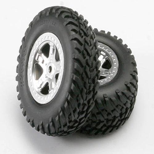 Traxxas 5973 Tires & Wheels Assembled Revo Slayer (2) - PowerHobby