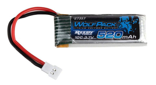 Associated 27357 WolfPack 520mAh 3.7V 10C LiPo Battery Enduro24 - PowerHobby