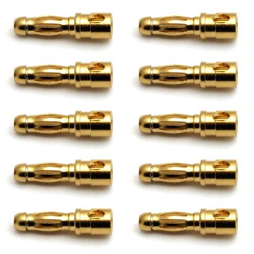 Team Associated 663 3.5 mm Connectors (10 Male) - PowerHobby