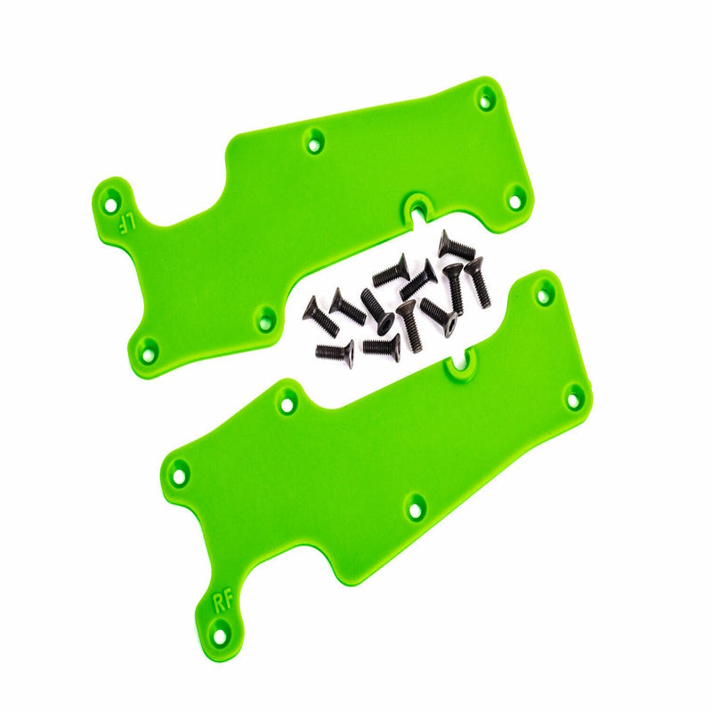 Traxxas 9633G Suspension arm covers, GREEN, front (left and right) - PowerHobby