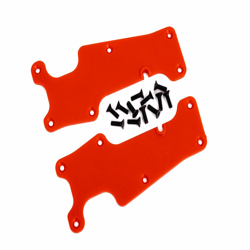 Traxxas 9633R Suspension arm covers, RED, front (left and right) - PowerHobby