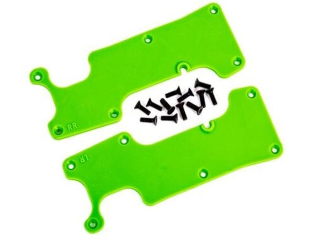 TRAXXAS 9634G Suspension arm covers, GREEN, rear (left and right) - PowerHobby