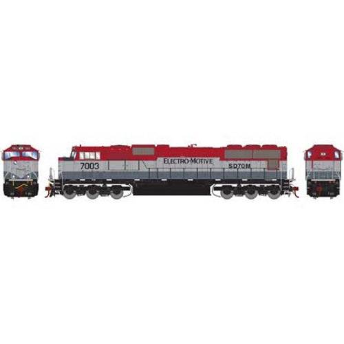 Athearn ATHG70555 HO SD70M EMDX/Maroon/Silver #7003 Locomotive DCC READY - PowerHobby