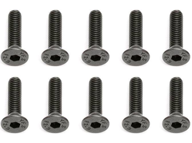 Associated 25203 M3 x 12mm Flat Head Hex Screw SC8 TC6 RC8.2e RC12R5.2 RC10R5 - PowerHobby