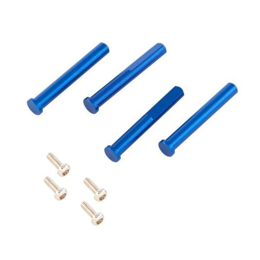 Traxxas 6633X Main Shaft w/ 1.6x5mm Screws Blue-Anodized Latrax Alias - PowerHobby