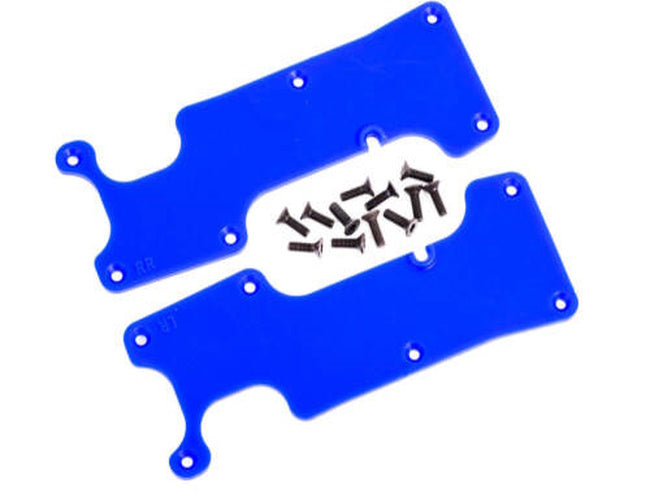 Traxxas 9634X Sledge Blue Rear Left/Right Suspension Arm Covers - PowerHobby