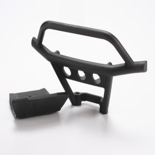 Traxxas 6735 Front Bumper/Skid Plate Black Stampede 4X4 - PowerHobby