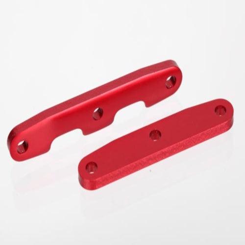 Traxxas 6823R Bulkhead Tie Bars Front/Rear Red - PowerHobby