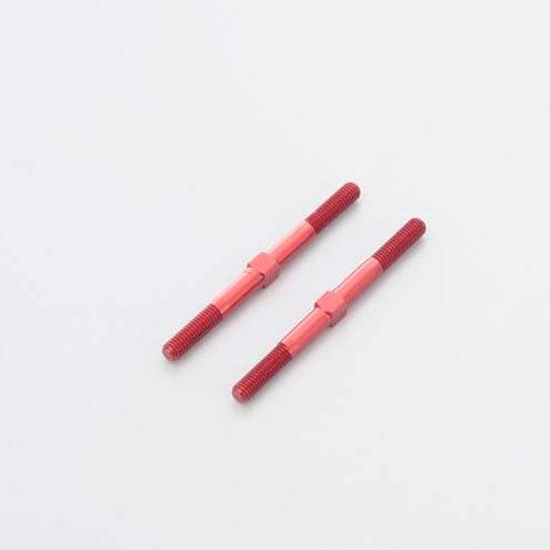 KYOSHO TFW111 Hard Tie Rod 3x40mm (2pcs) Red TTF-5 Stallion - PowerHobby