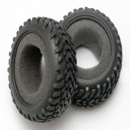 Traxxas 7071 SCT Dual Off-Road Tires w/Foam Inserts (2) Slash Latrax SST - PowerHobby