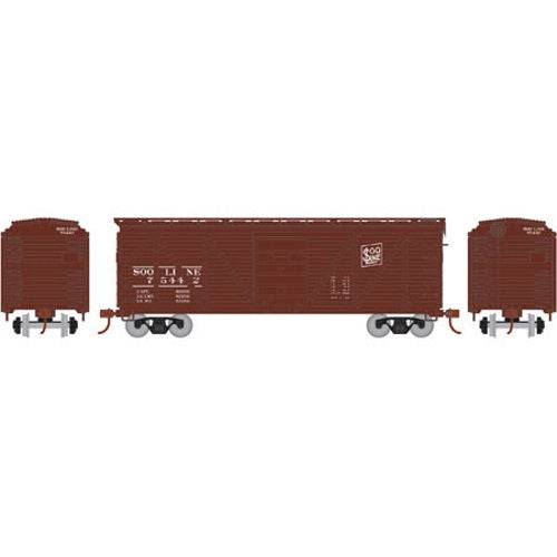 Athearn RND85719 HO Scale 40' Single Sheathed Box, SOO #75442 - PowerHobby