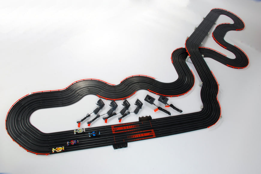 AFX 4 Lane Super International MegaG+ Ho Slot Car Race Set Mega G+ AFX21018 - PowerHobby