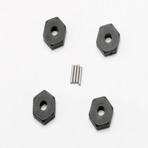 Traxxas 7154 Hex Wheel Hubs w/Axle Pins (4) E-Revo Summit Slash Rally - PowerHobby