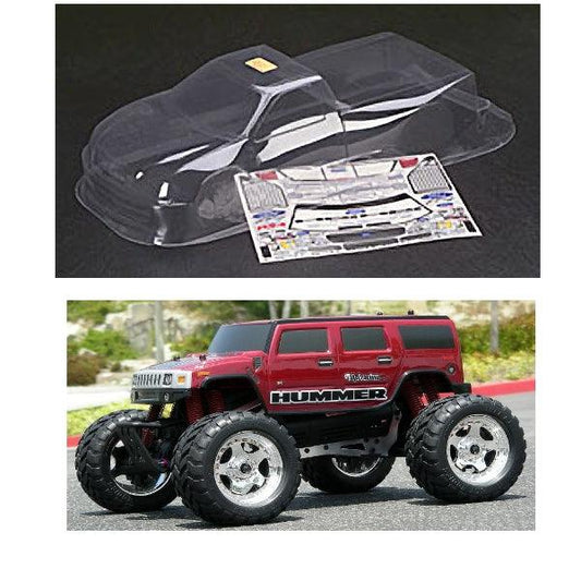 HPI Racing 7165 Hummer H2 Clear Body 200mm Wheely King 4x4 / E-Savage - PowerHobby