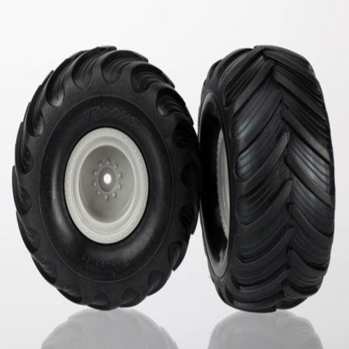 Traxxas 7265 Monster Jam Replica Pre-Mounted Tire & Wheel Set Grave Digger - PowerHobby