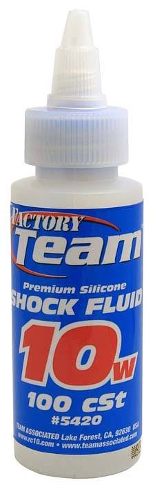 Associated 5420 Silicone Shock Fluid Oil 10 Weight 2 oz - PowerHobby