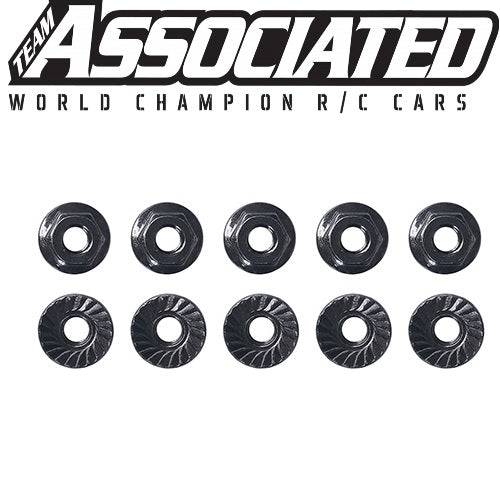 Associated 91150 M4 Low Profile Serrated Steel Wheel Nuts - PowerHobby