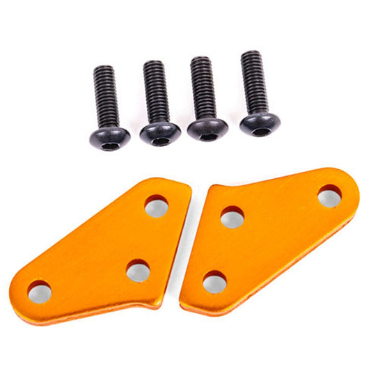 Traxxas 9636T Aluminum Steering Block Arms Orange (2) : Sledge - PowerHobby