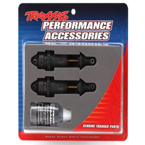 Traxxas 7461X Shocks GTR Long Hard Anodized (2) Slash 4X4 - PowerHobby