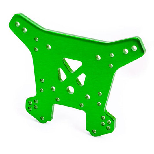 Traxxas 9538G Aluminum Rear Shock Tower Green : Sledge - PowerHobby