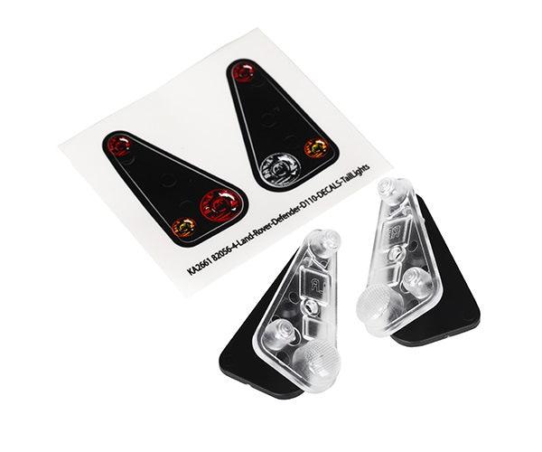 Traxxas 8014 Tail light housing (2) w/ Lens & Decals TRX-4 - PowerHobby